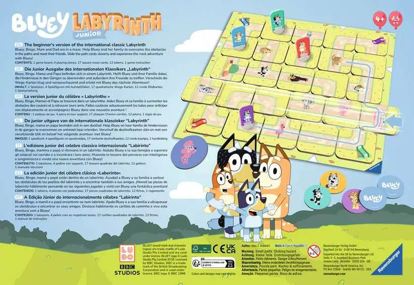 Jogo de Mesa Labyrinth Junior – Bluey