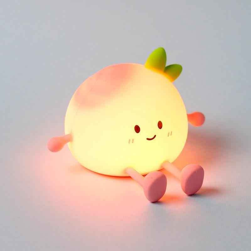 Lâmpada Nocturna LED Pêssego - Kawaii