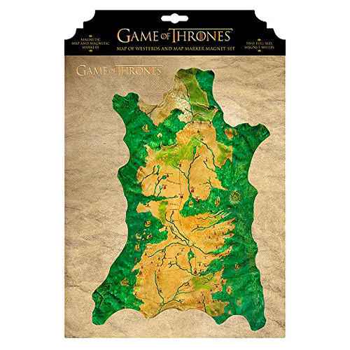 Game of Thrones Westeros magnetic map