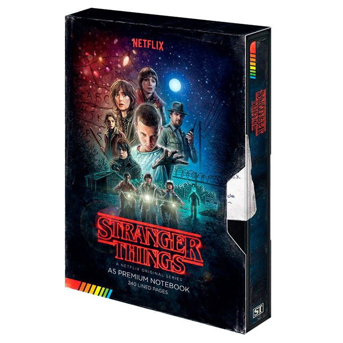 Caderno A5 Premium VHS – Stranger Things - MerchVillain