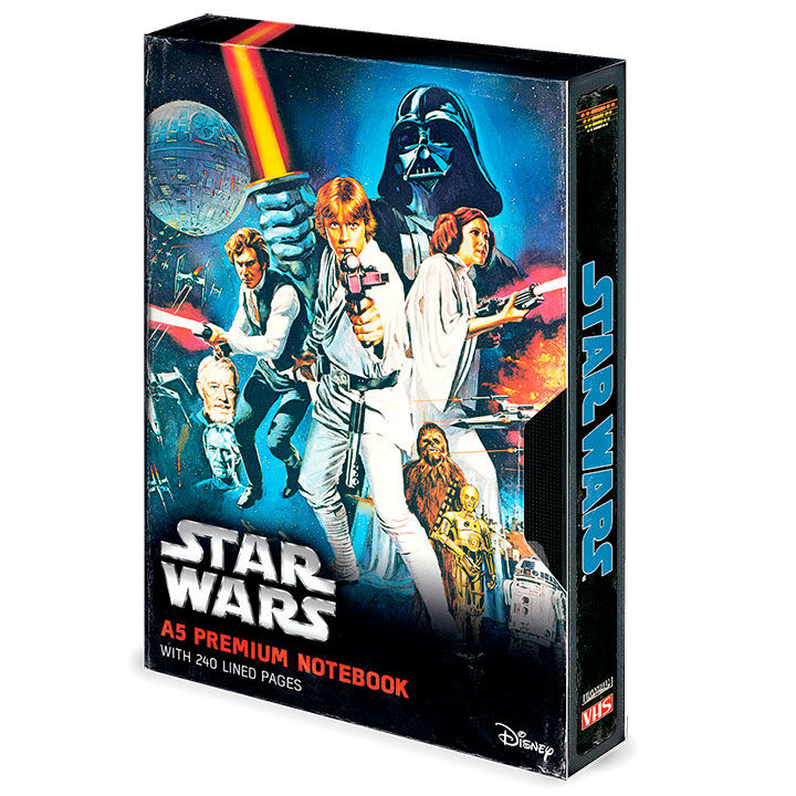 Caderno A5 Premium VHS - Star Wars