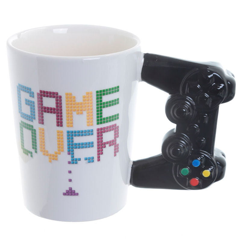 Caneca com alça em formato de controle de Game Over - MerchVillain