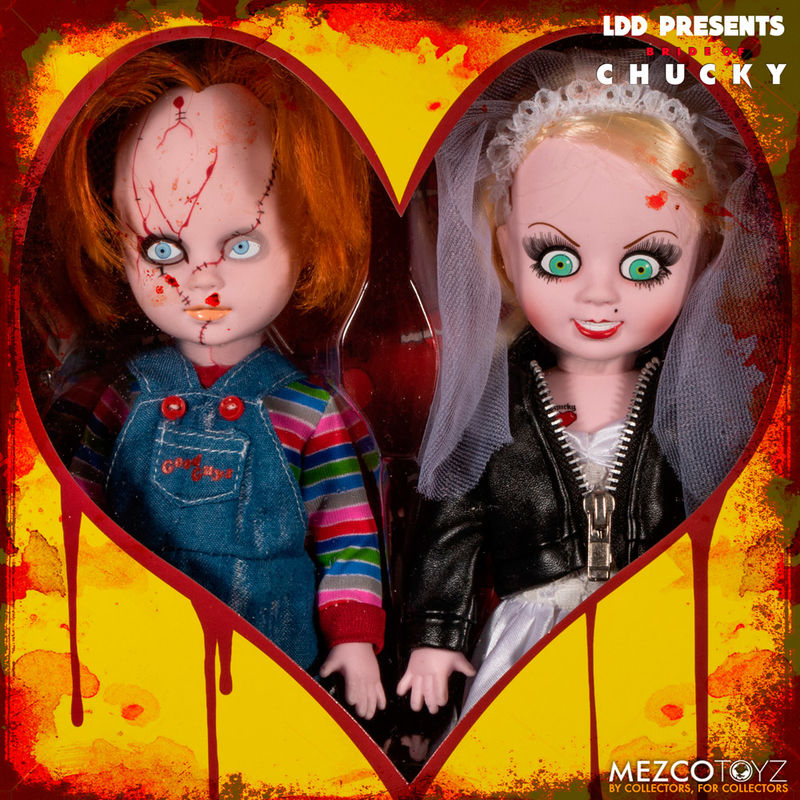 Bonecos Mortos Vivos Chucky e Tifanny pacote com 2 figuras de 25cm - MerchVillain