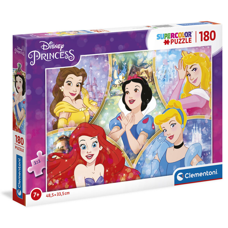 Puzzle Princesas - Disney (180 Peças, 48,5 x 33,5 cm)
