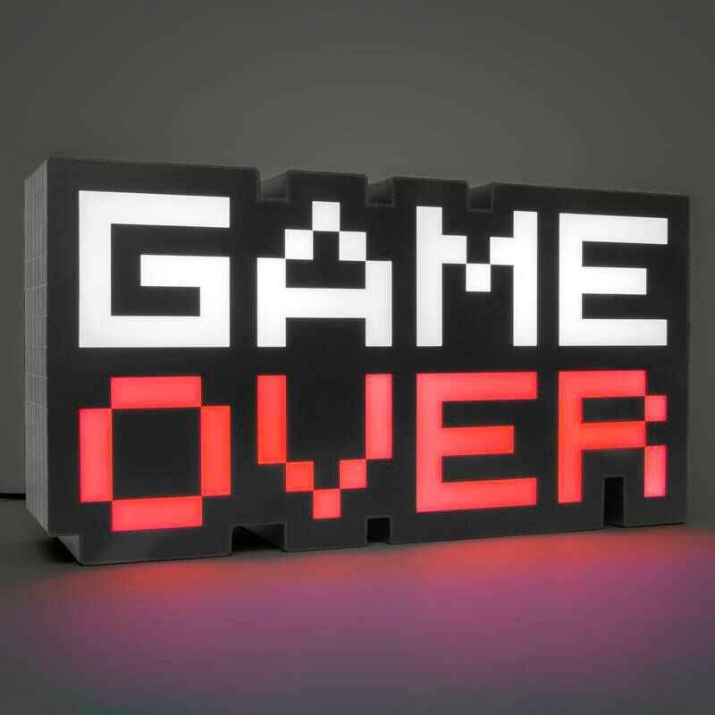 Luz "Game Over" 8‑Bit – Paladone (≈ 30 cm)