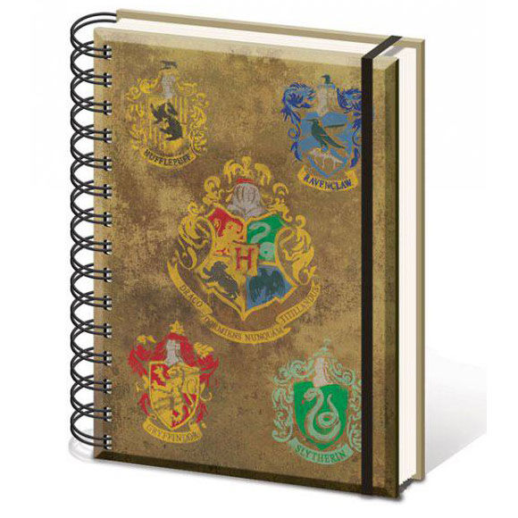 Caderno A5 Hogwarts Crests – Harry Potter
