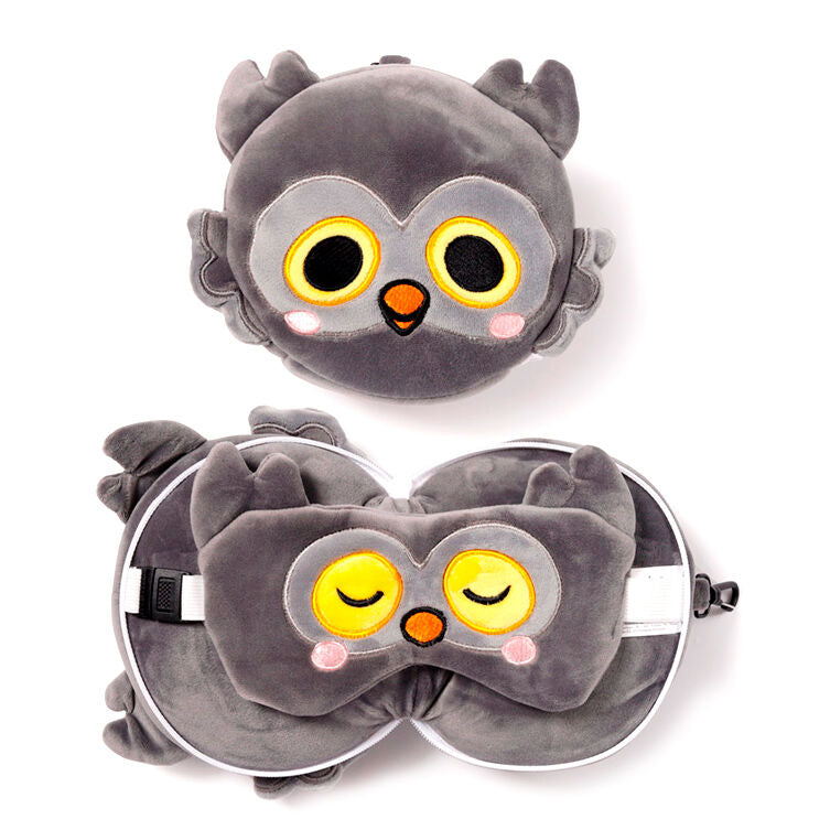 Relaxeazzz Adoramals Winston Owl máscara de viagem para os olhos - MerchVillain