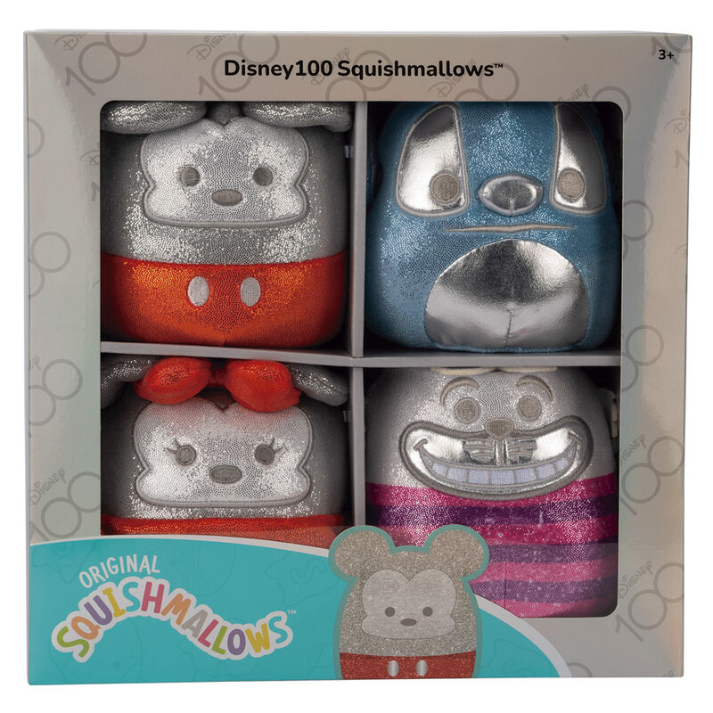 Disney 100 Years Squishmallows Set – 4 Pieces (12 cm each)