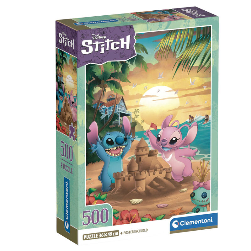 Puzzle Stitch 500 Peças – Lilo & Stitch