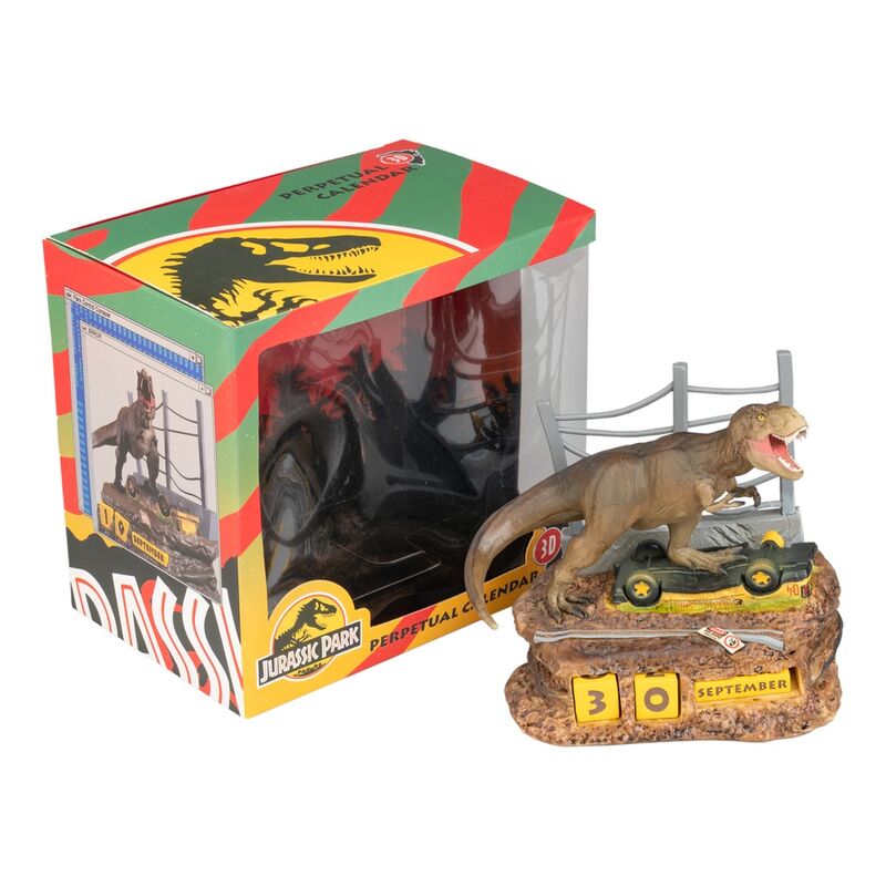 Calendário perpétuo 3D do Jurassic Park - MerchVillain