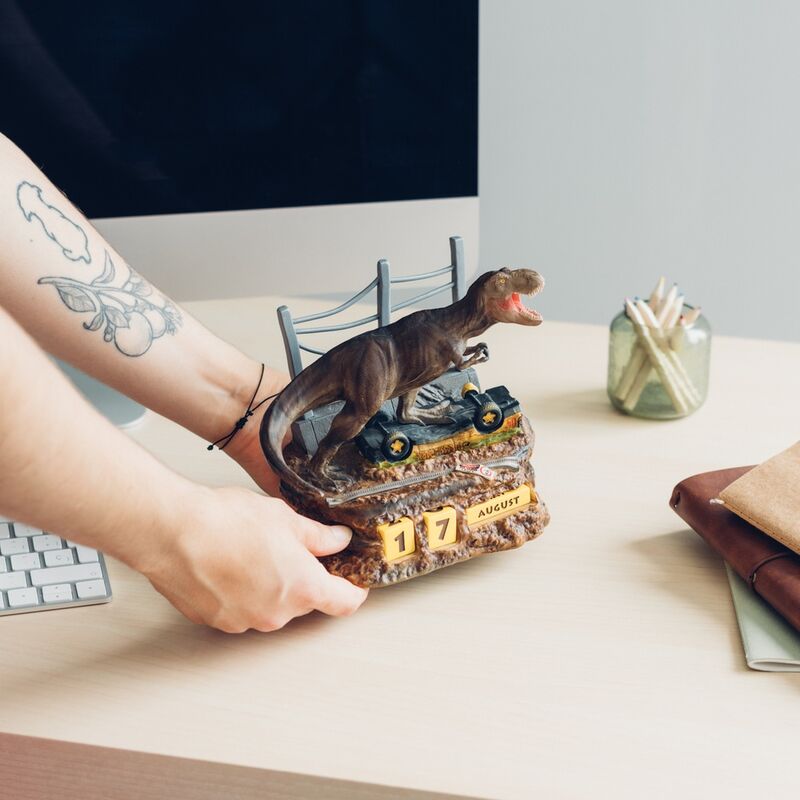 Calendário perpétuo 3D do Jurassic Park - MerchVillain