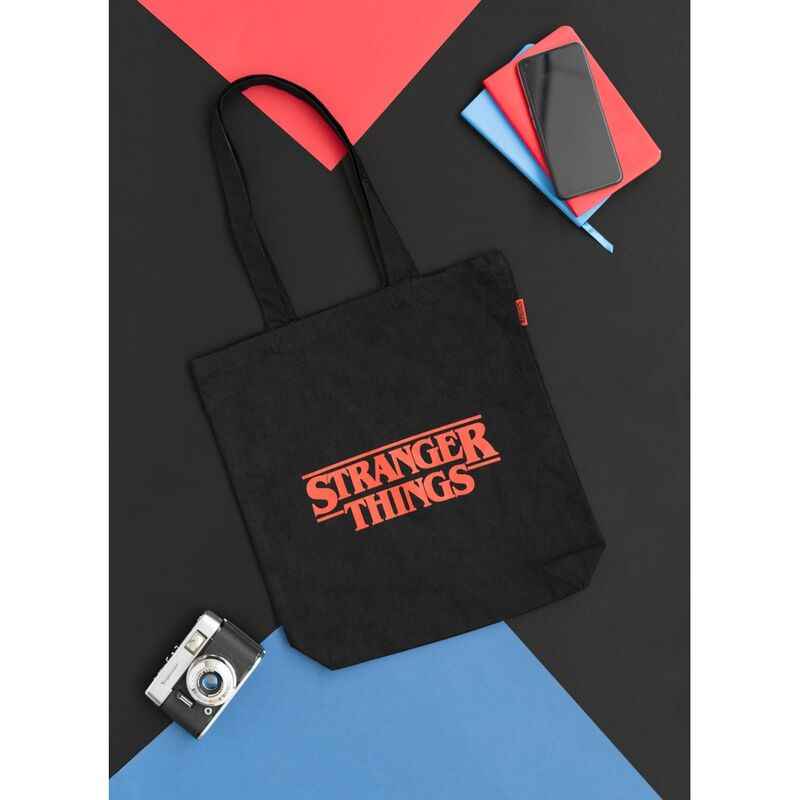 Mala Tote Logo – Stranger Things (Algodão Reciclado)
