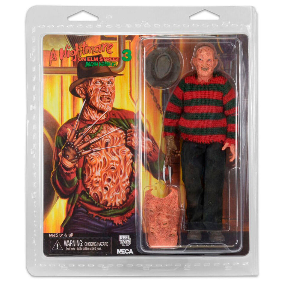 Figura de Freddy Krueger vestida de A Hora do Pesadelo 3, 20 cm - MerchVillain