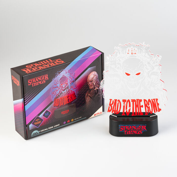Lâmpada LED de secretária “Bad to the Bone” – Stranger Things