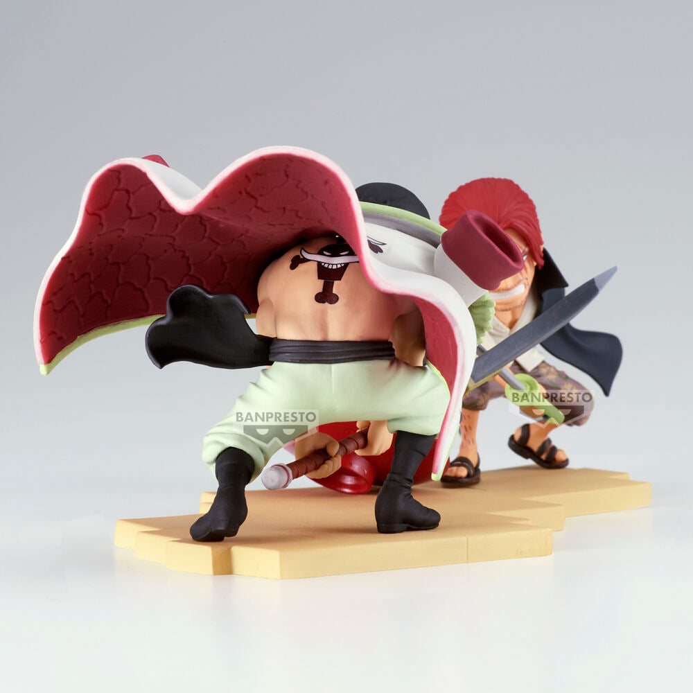 Figura Edward Newgate vs. Shanks Log Stories - One Piece (13 cm) - MerchVillain