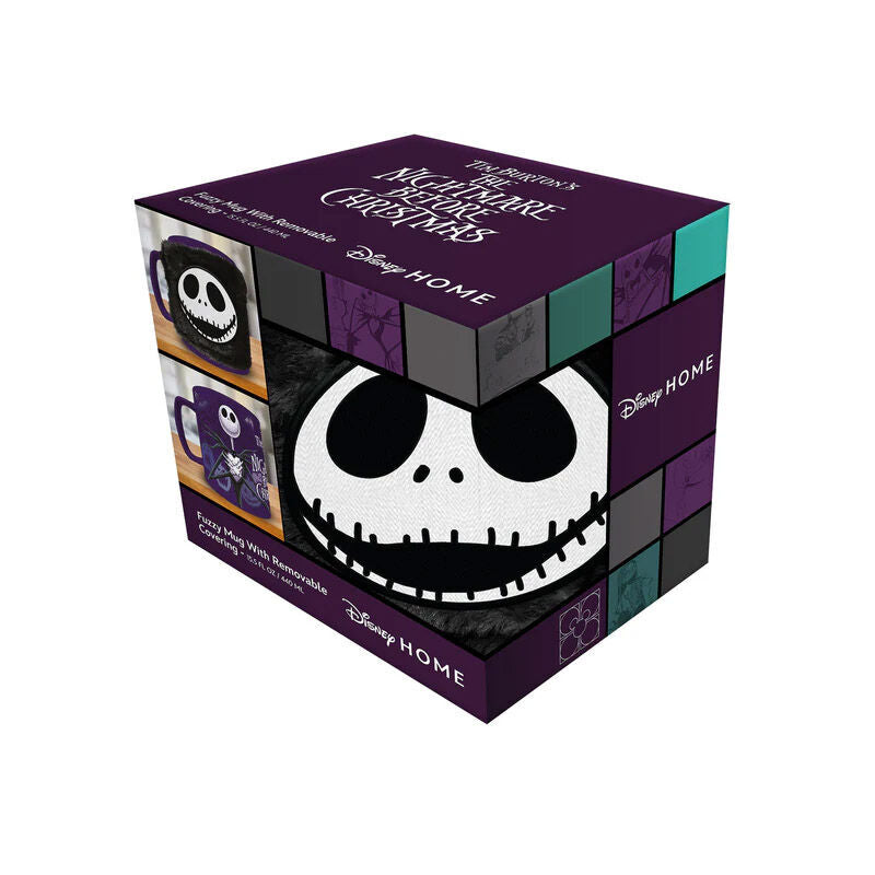 Caneca com Capa Felpuda Jack Skellington - O Estranho Mundo de Jack Disney (440ml)
