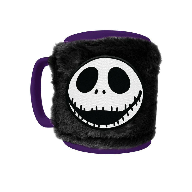 Caneca com Capa Felpuda Jack Skellington - O Estranho Mundo de Jack Disney (440ml)