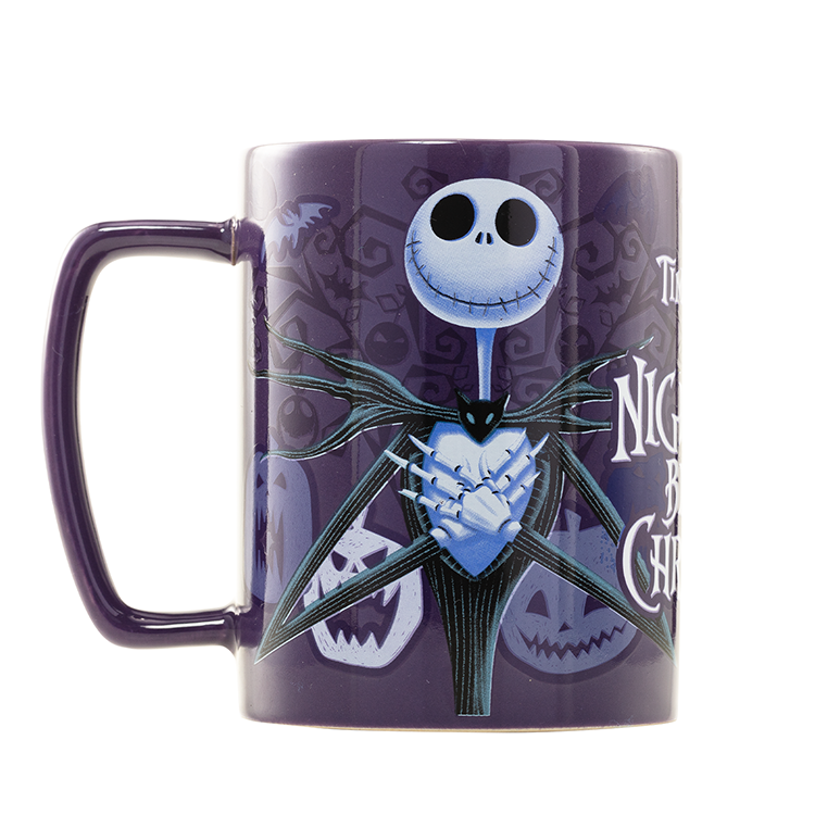 Caneca com Capa Felpuda Jack Skellington - O Estranho Mundo de Jack Disney (440ml)