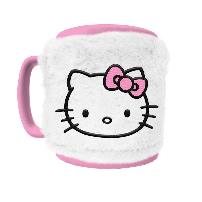 Caneca com Capa Felpuda - Hello Kitty (440ml)