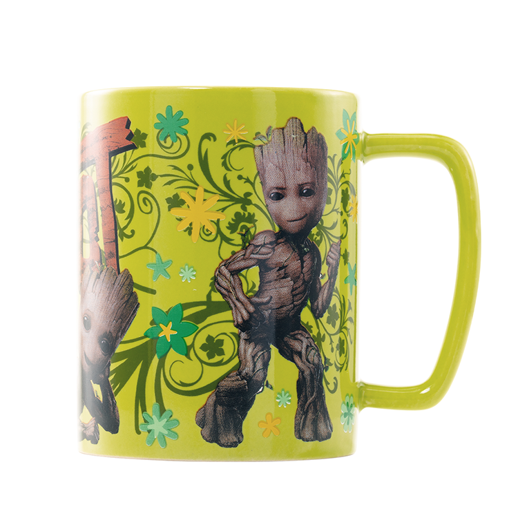 Caneca com Capa Felpuda Groot - Guardiões da Galáxia - Marvel (440ml)