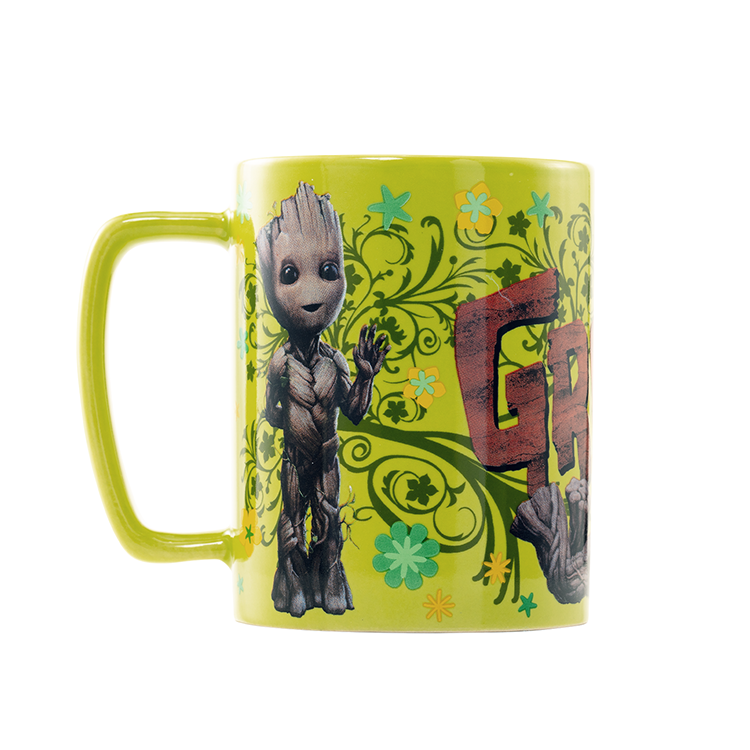 Caneca com Capa Felpuda Groot - Guardiões da Galáxia - Marvel (440ml)