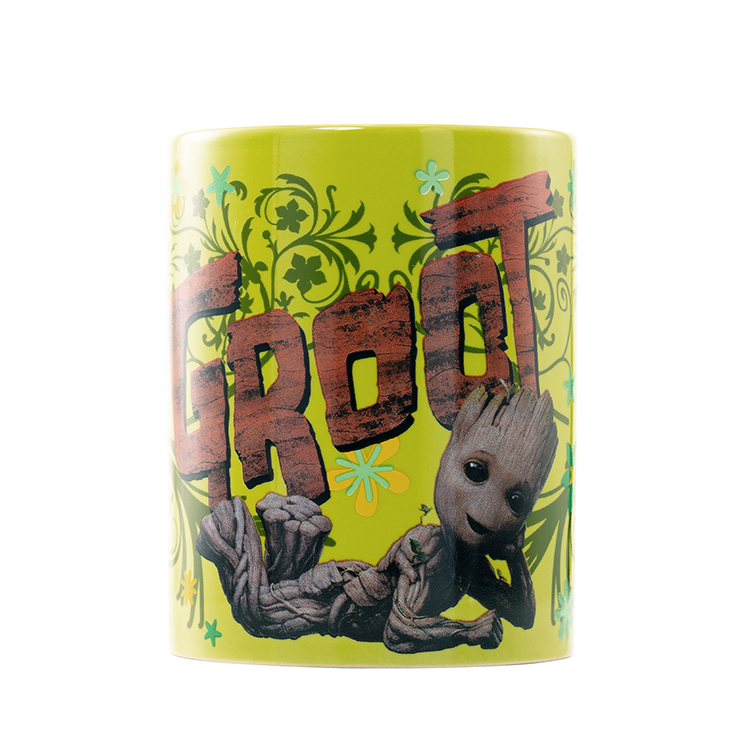 Caneca com Capa Felpuda Groot - Guardiões da Galáxia - Marvel (440ml)