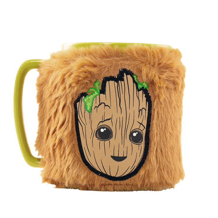 Caneca com Capa Felpuda Groot - Guardiões da Galáxia - Marvel (440ml)