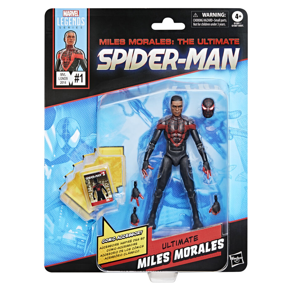 Figura Miles Morales Ultimate Spider-Man – Marvel Legends (15cm)