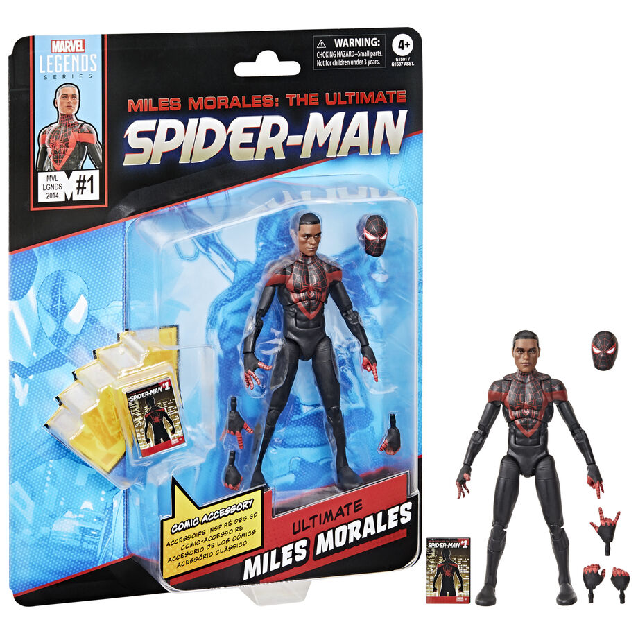 Figura Miles Morales Ultimate Spider-Man – Marvel Legends (15cm)