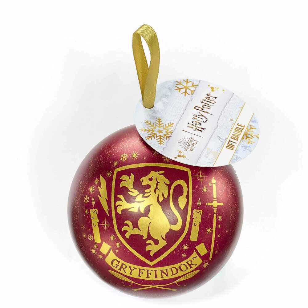 Colar Harry Potter Grifinória + Bola de Natal
