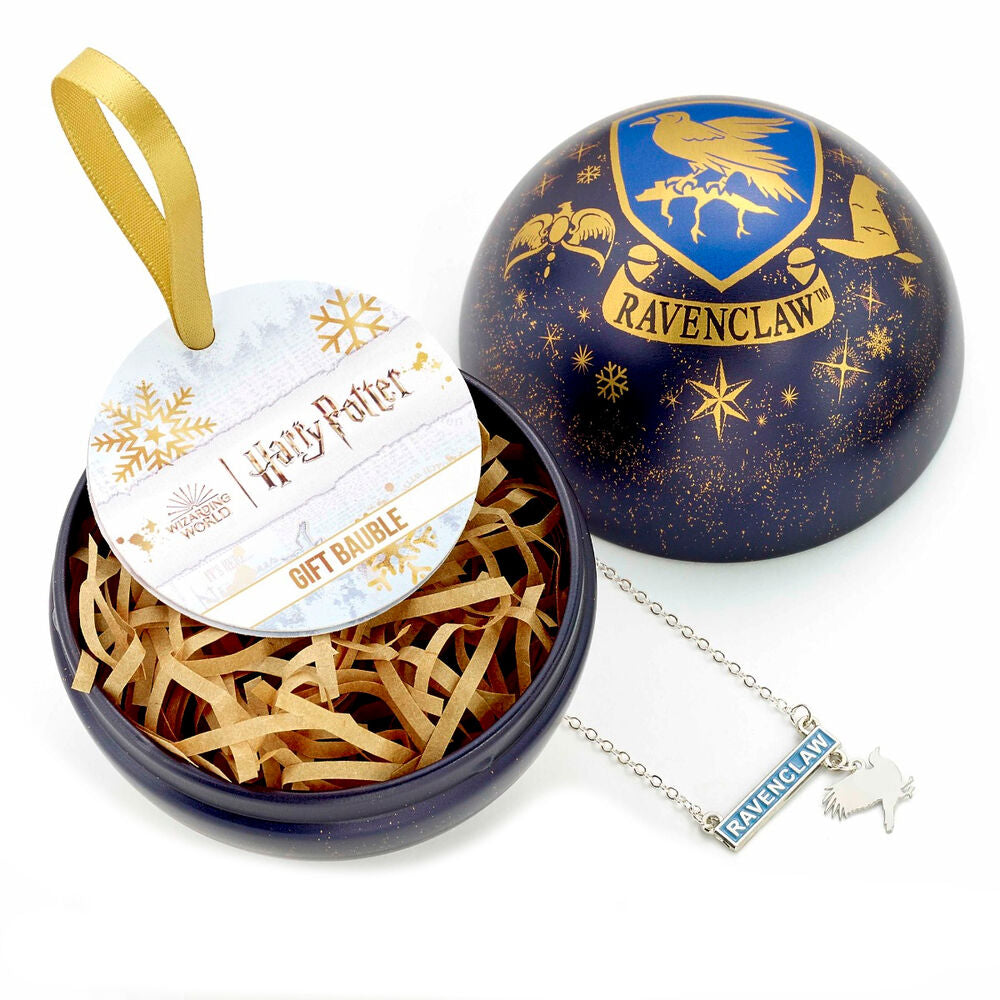 Conjunto Colar Ravenclaw + Bola de Natal – Harry Potter (8,5 cm)