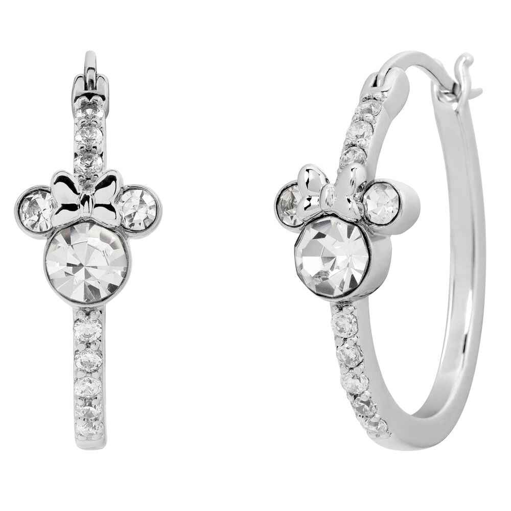 Brincos Disney Minnie Hoop prateados