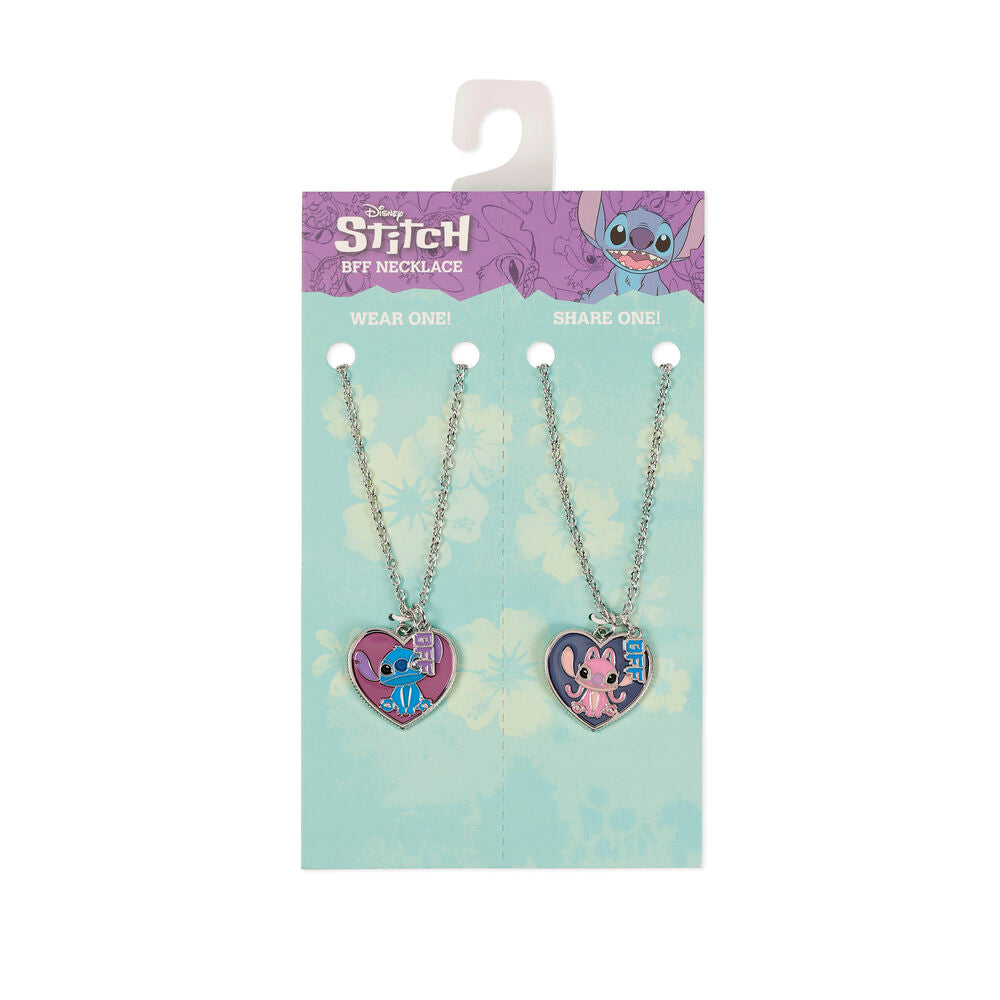 Conjunto de 2 colares Disney Angel & Stitch - MerchVillain