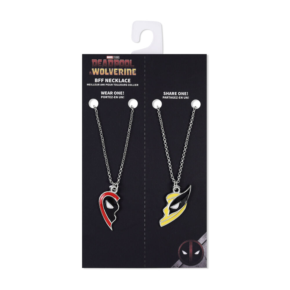 Conjunto 2 Colares Deadpool e Wolverine – Marvel