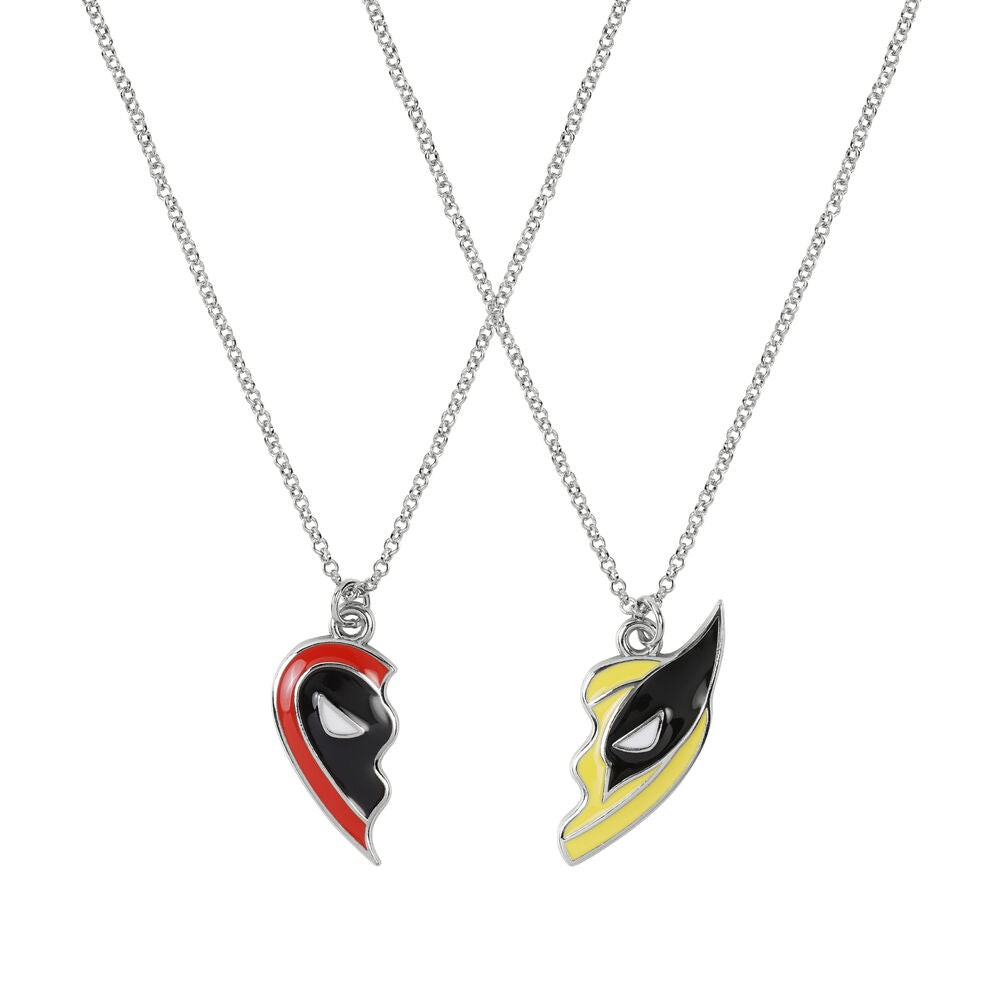 Conjunto 2 Colares Deadpool e Wolverine – Marvel