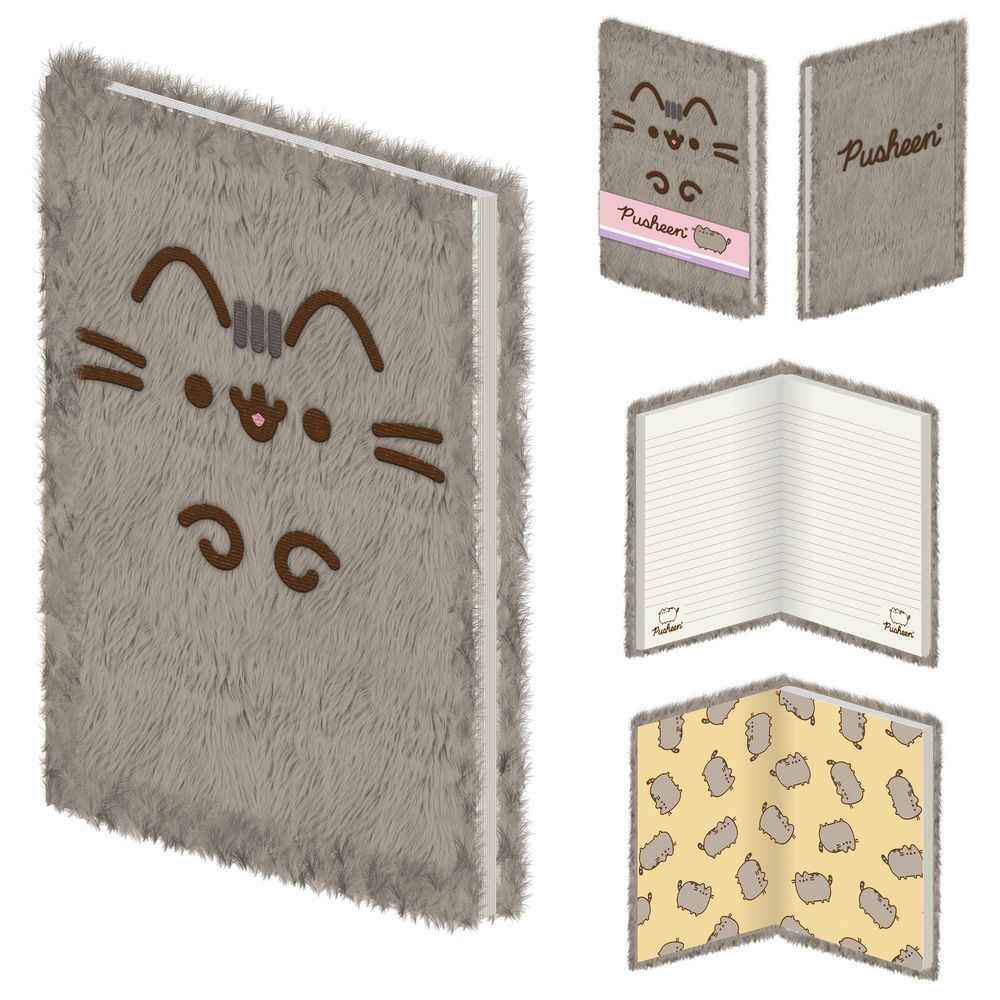 Pusheen plush notebook