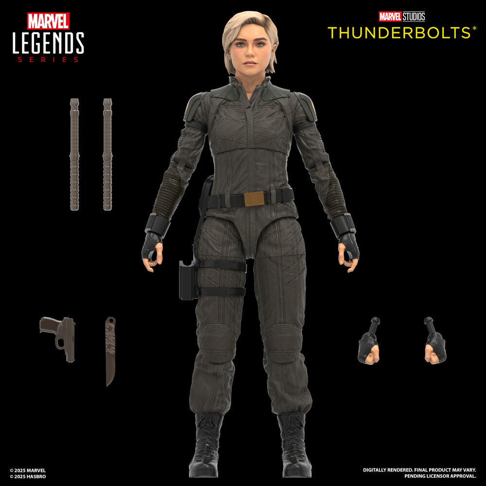 Conjunto 2 Figuras Yelena Belova & Red Guardian Thunderbolts – Marvel Legends (15cm)