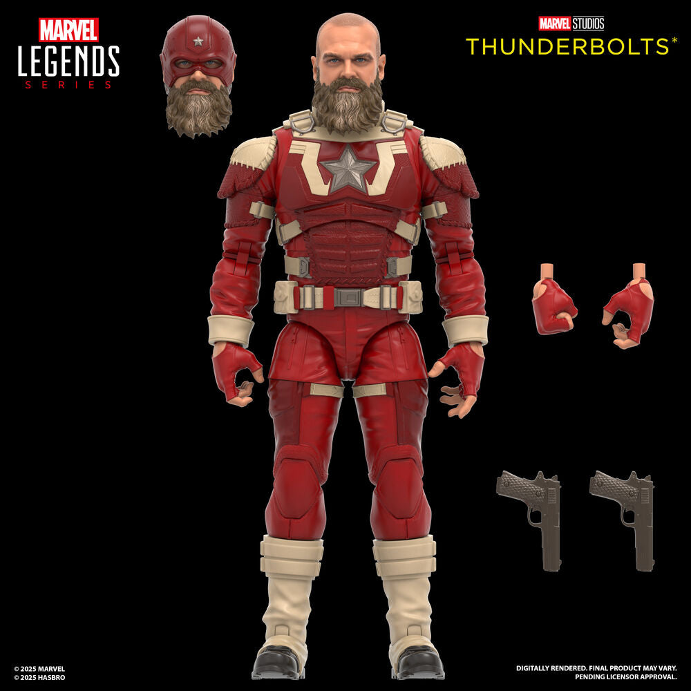 Conjunto 2 Figuras Yelena Belova & Red Guardian Thunderbolts – Marvel Legends (15cm)
