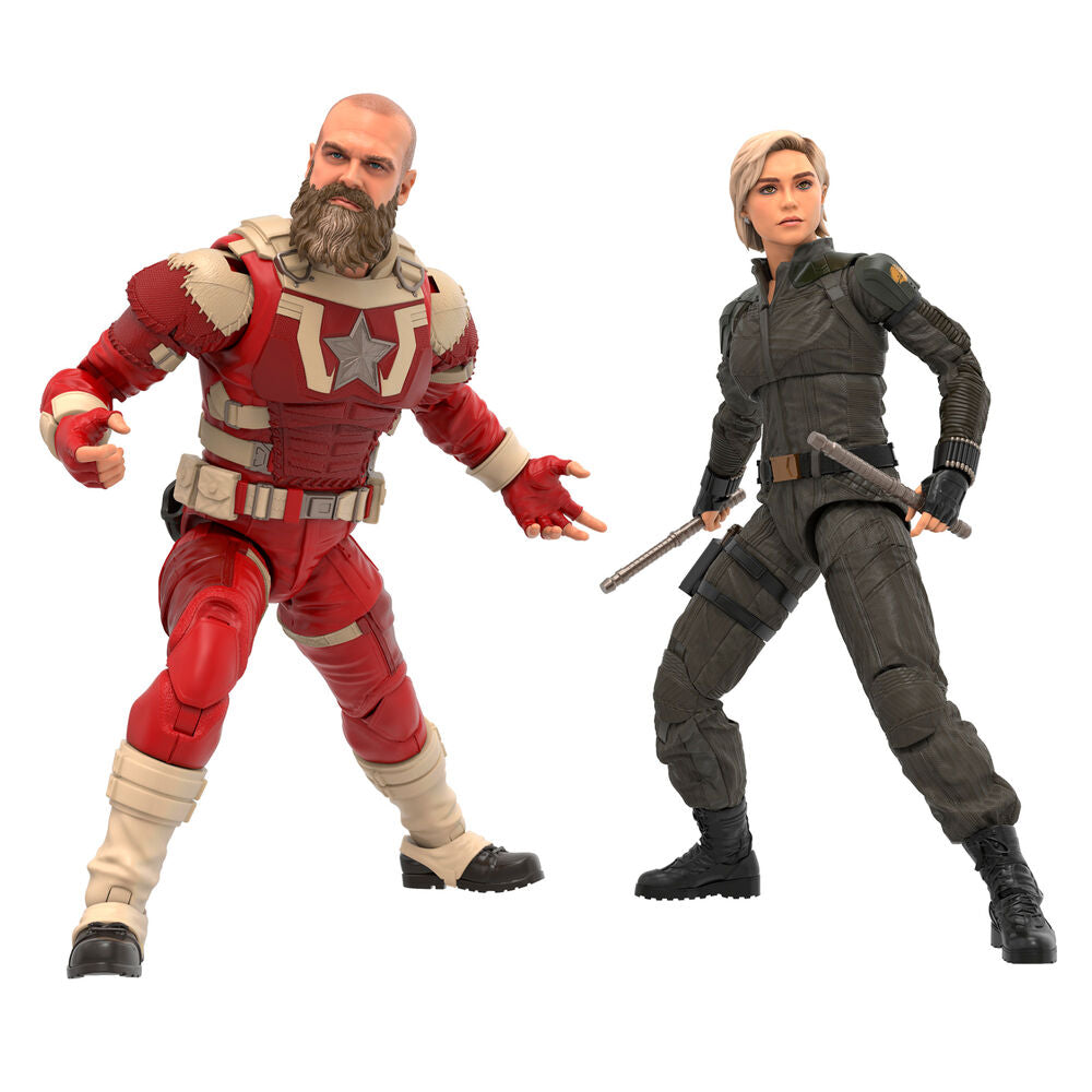 Conjunto 2 Figuras Yelena Belova & Red Guardian Thunderbolts – Marvel Legends (15cm)