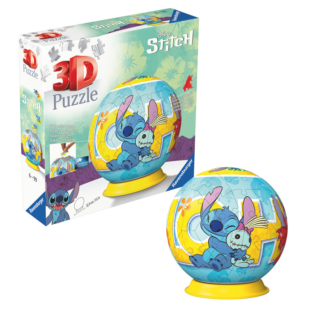 Puzzle 3D Stitch 72 Peças - Disney