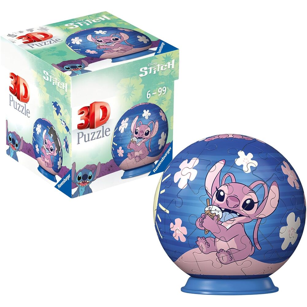 Puzzle 3D Stitch & Angel 54 Peças – Disney