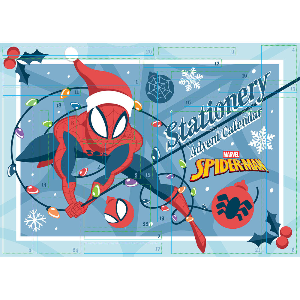 Calendário do Advento - Spider-Man Marvel (35x25x3cm)