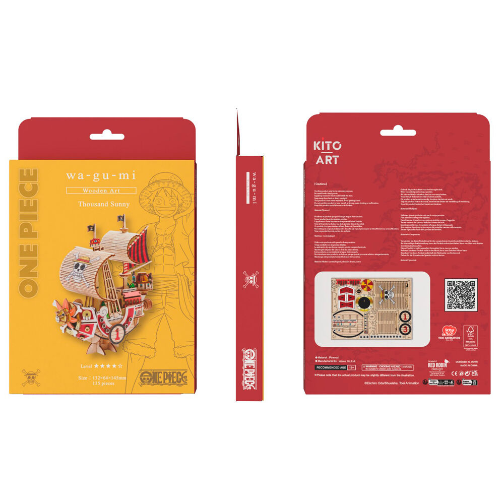 Conjunto de Montagem One Piece Wa-Gu-Mi – Thousand Sunny (135 peças)
