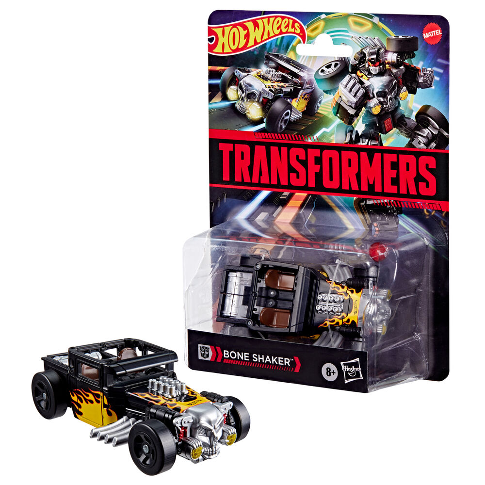 Figura Bone Shaker – Hot Wheels x Transformers (13 cm, Deluxe)
