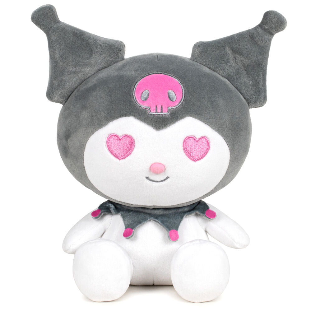 Peluche Kuromi Cinza – Hello Kitty & Friends (22 cm)