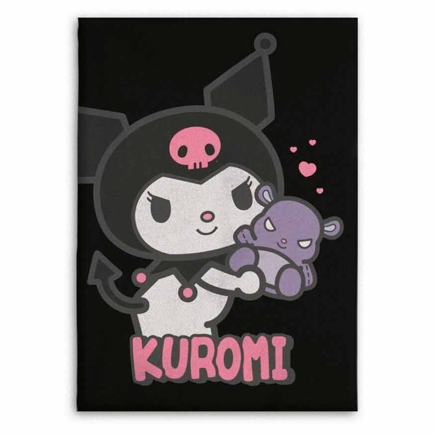 Manta Flanela Kuromi – Hello Kitty (110x150 cm)