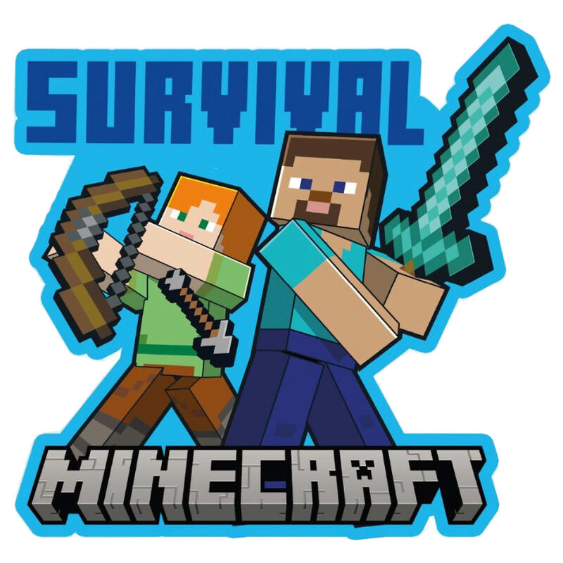 Almofada 3D Survival - Minecraft (35 cm)