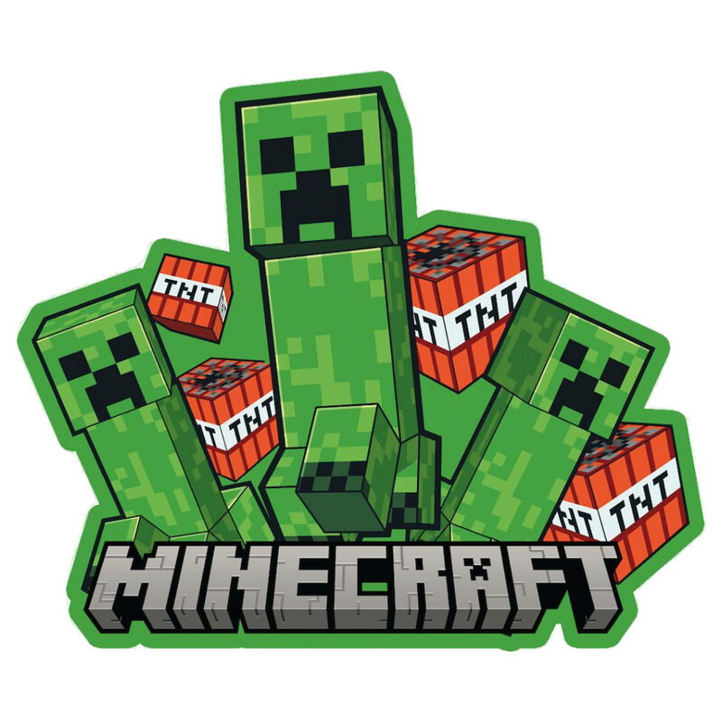Almofada 3D Creepers - Minecraft (35 cm)