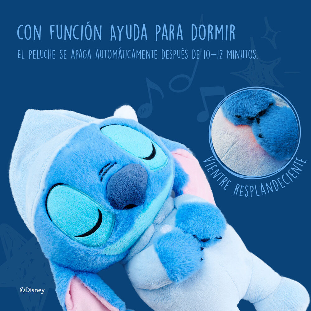 Peluche Stitch Sonolento com Som – Disney (31 cm)