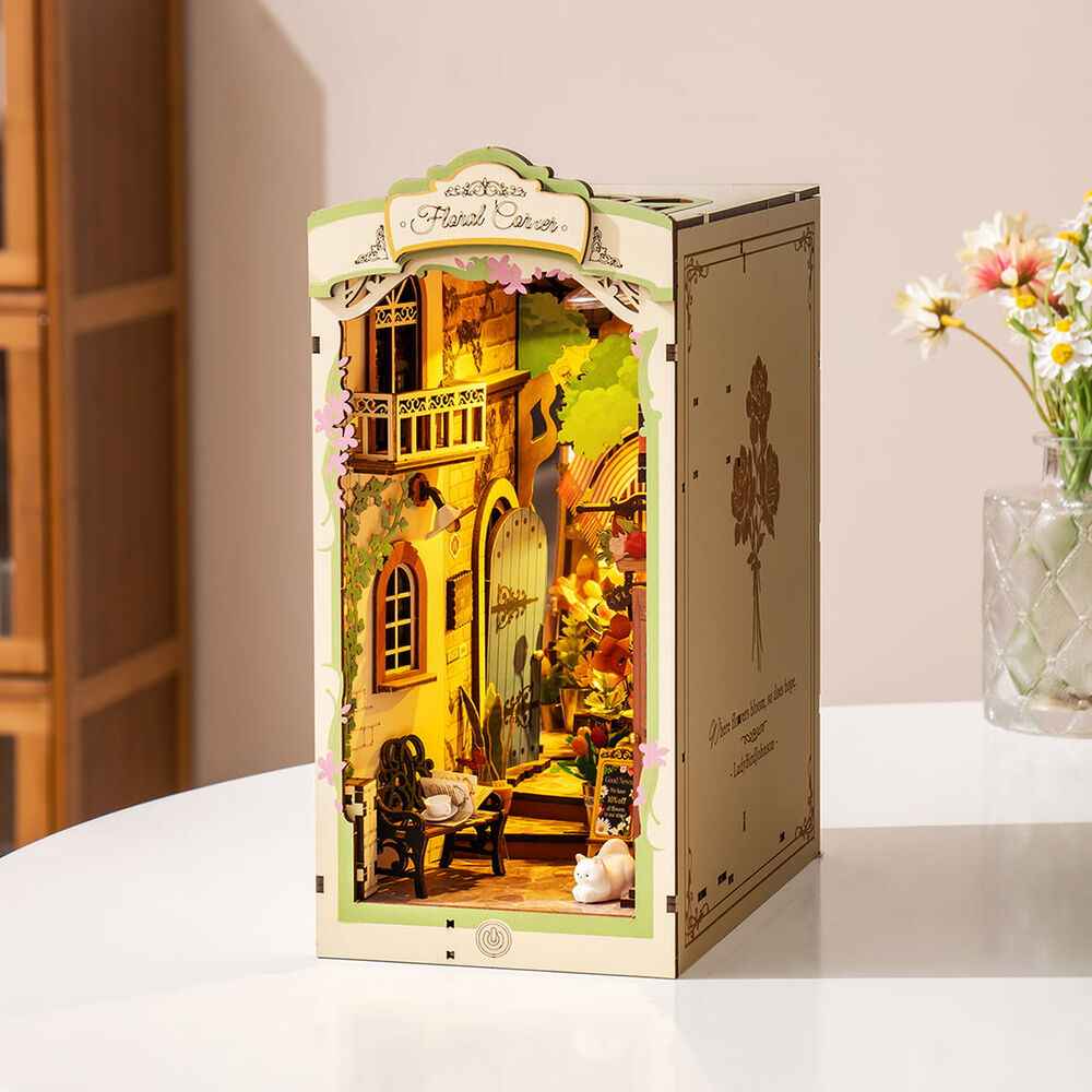Maqueta 3D Cerra Livros Rincão Floral – Rolife (164 peças, 19x10,8x24 cm)